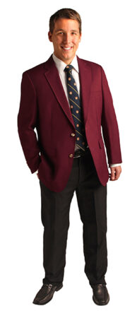 Men's Classic Burgundy Blazer