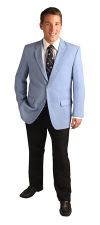 Men's Contemporary Carolina Blue Blazer