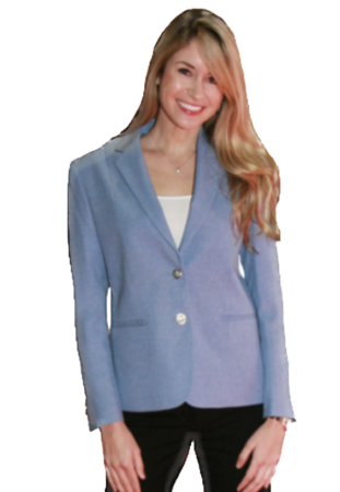 Ladies Contemporary Carolina Blue Blazer