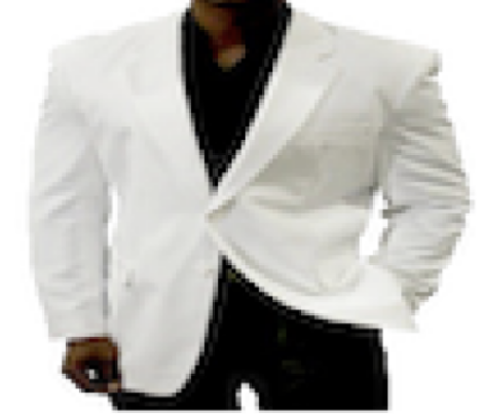 Men's Classic White Blazer - Image 3